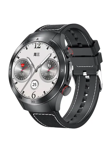 SOS Emergency Call Watch IP68 Waterproof ECG Health Monitor Smart Bracelet E800 - Black