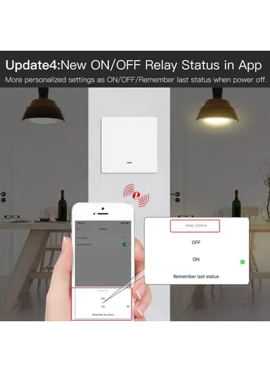 1-Gang  ZigBee Smart Button Switch EU Version Voice Control Wall Remote Control for Amazon Alexa Google Home - White