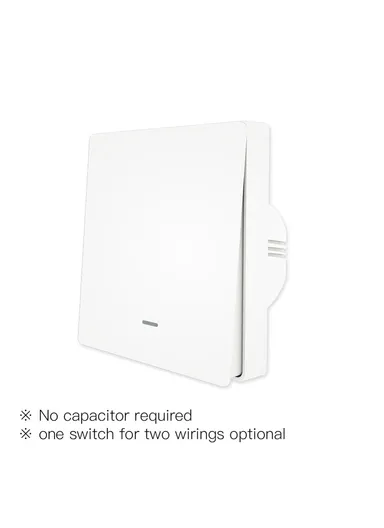 1-Gang  ZigBee Smart Button Switch EU Version Voice Control Wall Remote Control for Amazon Alexa Google Home - White