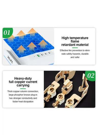 72W Smart Desktop Socket with 15W Wireless Charging, 45W PD Fast Charging &amp; 1000W Power Output for Phones, Tablets &amp; Laptops