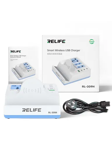 72W Smart Desktop Socket with 15W Wireless Charging, 45W PD Fast Charging &amp; 1000W Power Output for Phones, Tablets &amp; Laptops