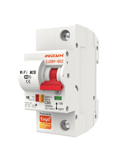 Smart WiFi Circuit Breaker, 10A–80A 1P Remote-Controlled Intelligent Switch with 6kA Short-Circuit Protection &amp; 6kV Surge Withstand for Smart Home Automation - 25A