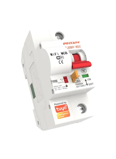 Smart WiFi Circuit Breaker, 10A–80A 1P Remote-Controlled Intelligent Switch with 6kA Short-Circuit Protection &amp; 6kV Surge Withstand for Smart Home Automation - 25A