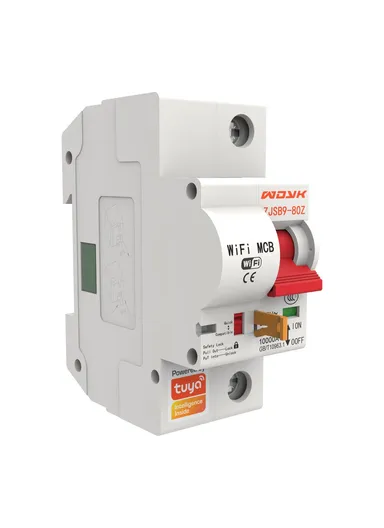 Smart WiFi Circuit Breaker, 10A–80A 1P Remote-Controlled Intelligent Switch with 6kA Short-Circuit Protection &amp; 6kV Surge Withstand for Smart Home Automation - 25A