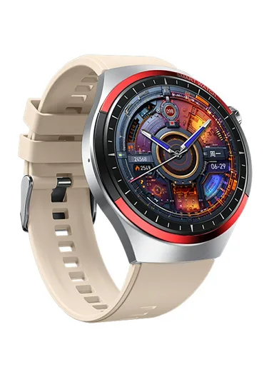 Smart Watch Zinc Alloy IP67 Waterproof Bluetooth-compatible HD Display Health Monitor WH-05 - Silver