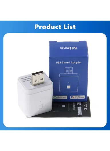 Smart USB Adapter Portable WiFi, Bluetooth-compatible Dual Mode Smart Adapter Support APP Control CZ068-W 