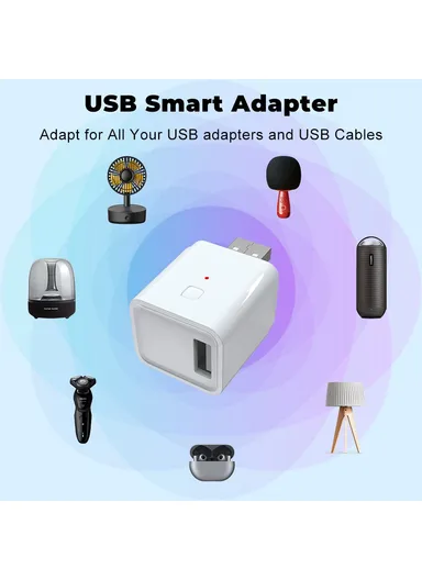 Smart USB Adapter Portable WiFi, Bluetooth-compatible Dual Mode Smart Adapter Support APP Control CZ068-W 