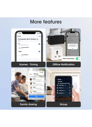 Smart Home Universal Remote Control WiFi, Bluetooth-compatible Infrared Remote Controller with Time Display MG-YKQ100 