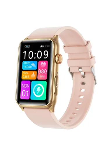 1.57-Inch Sports Wristband ECG Heart Rate Monitor Bluetooth-compatible Calling Smart Bracelet GE50 - Pink