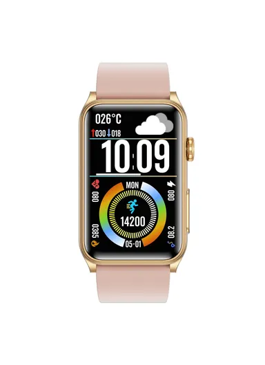 1.57-Inch Sports Wristband ECG Heart Rate Monitor Bluetooth-compatible Calling Smart Bracelet GE50 - Pink