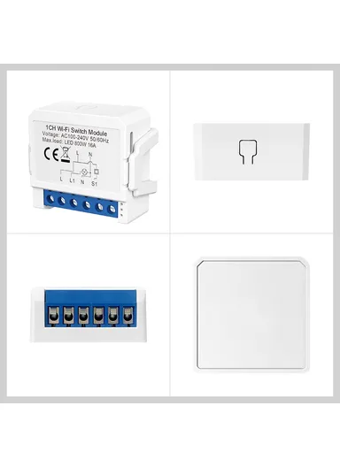 1 Gang Zigbee 2-Way Switch Module Tuya Mini Remote Control Smart Circuit Breaker ZWSM16 - 1 Channel