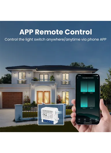 1 Gang Zigbee 2-Way Switch Module Tuya Mini Remote Control Smart Circuit Breaker ZWSM16 - 1 Channel