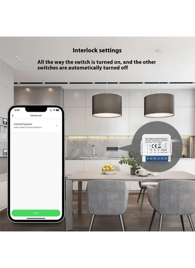 1 Gang Zigbee 3.0 Smart Circuit Breaker Tuya Switch Module Single Live Wire Control LZWSM16 - 1 Channel