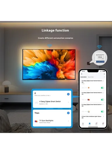 1 Gang Zigbee 3.0 Smart Circuit Breaker Tuya Switch Module Single Live Wire Control LZWSM16 - 1 Channel