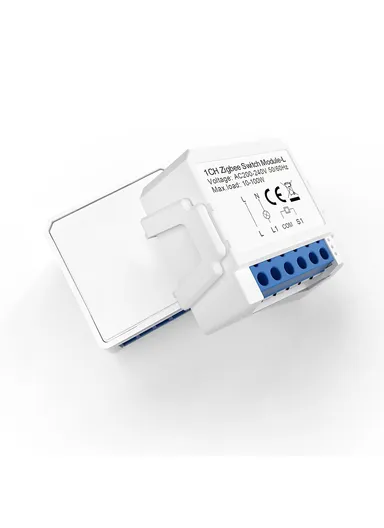 1 Gang Zigbee 3.0 Smart Circuit Breaker Tuya Switch Module Single Live Wire Control LZWSM16 - 1 Channel