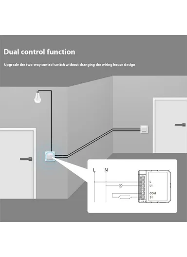 1 Gang Zigbee 3.0 Smart Circuit Breaker Tuya Switch Module Single Live Wire Control LZWSM16 - 1 Channel