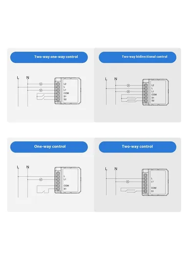 2 Gang Zigbee 3.0 Smart Circuit Breaker Tuya Switch Module Single Live Wire Control LZWSM16 - 2 Channel