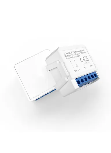 1 Gang Smart WiFi Switch Module Tuya Single Live Wire Mini Voice Activation Intelligent Control LWSM16 - 1 Channel