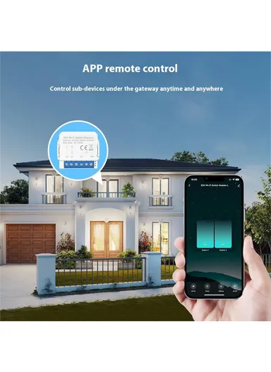 1 Gang Smart WiFi Switch Module Tuya Single Live Wire Mini Voice Activation Intelligent Control LWSM16 - 1 Channel