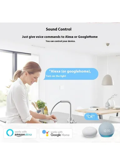 1 Gang Smart WiFi Switch Module Tuya Single Live Wire Mini Voice Activation Intelligent Control LWSM16 - 1 Channel