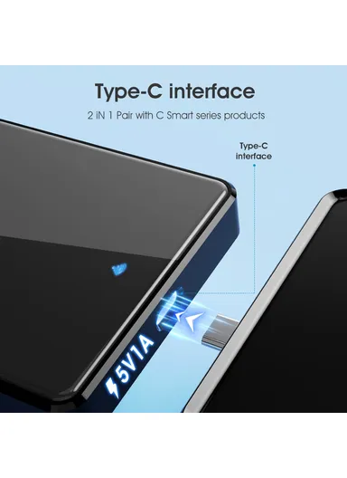 1 Gang WiFi+433 Dual Mode Touch Smart Switch Tuya APP Voice Control Wall Light Switch, EU Plug MG-KG110 - Black / 1 Channel