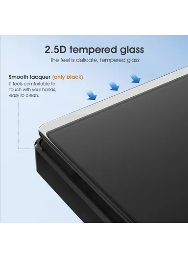 2 Gang WiFi+433 Dual Mode Touch Smart Switch Tuya APP Voice Control Wall Light Switch, EU Plug MG-KG110 - Black / 2 Channel