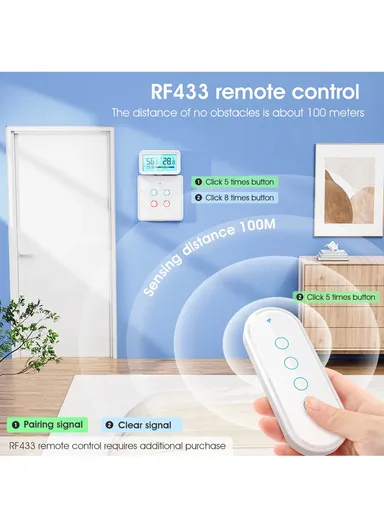 2 Gang WiFi+433 Dual Mode Touch Smart Switch Tuya APP Voice Control Wall Light Switch, EU Plug MG-KG110 - Black / 2 Channel