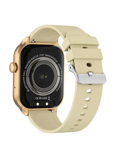 2.01-Inch Smart Watch Bluetooth-compatible Call Health Monitoring Fitness Tracker Wristwatch G43 - Gold