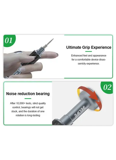 5Pcs Magnetic Carbon Fiber Screwdriver Set, S2 Alloy Steel Bits, Anti-Rust, Ergonomic Grip &amp; Precision Repair Tool Kit