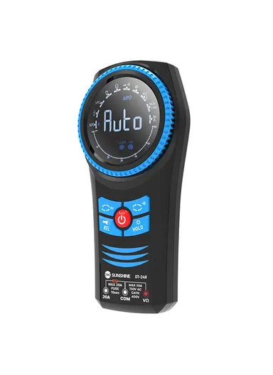 Rotary Digital Multimeter – Auto-Ranging Handheld Tester for AC/DC Voltage, Resistance &amp; Continuity with Beeper, Dual-Direction Dial, Compact &amp; Portable Design