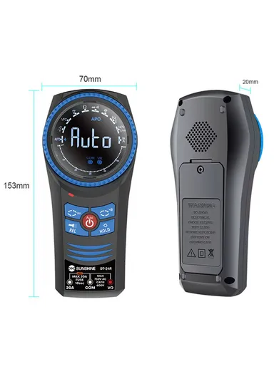 Rotary Digital Multimeter – Auto-Ranging Handheld Tester for AC/DC Voltage, Resistance &amp; Continuity with Beeper, Dual-Direction Dial, Compact &amp; Portable Design