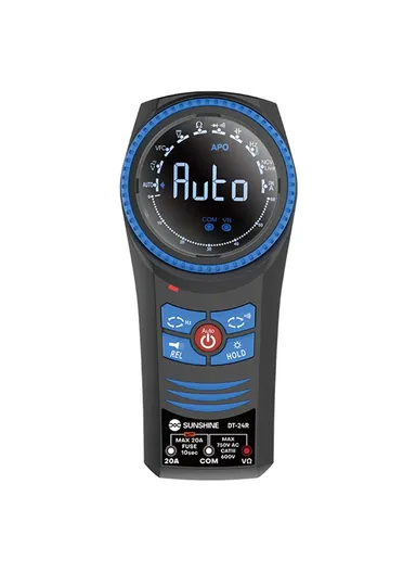 Rotary Digital Multimeter – Auto-Ranging Handheld Tester for AC/DC Voltage, Resistance &amp; Continuity with Beeper, Dual-Direction Dial, Compact &amp; Portable Design