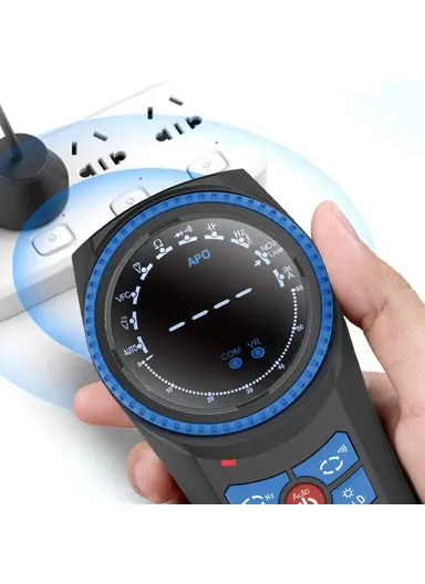 Rotary Digital Multimeter – Auto-Ranging Handheld Tester for AC/DC Voltage, Resistance &amp; Continuity with Beeper, Dual-Direction Dial, Compact &amp; Portable Design