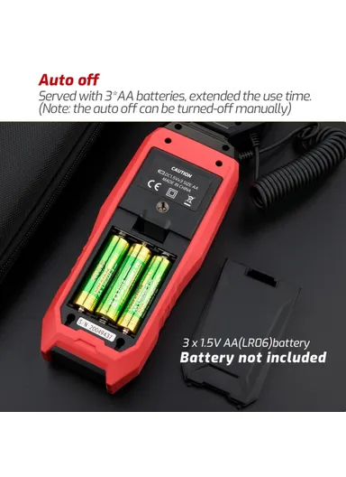 Digital Lux Meter, Handheld Light Meter with Detachable Sensor, Backlit LCD, Alarm Function, Compact Illuminometer for Home, Office &amp; Industrial Use