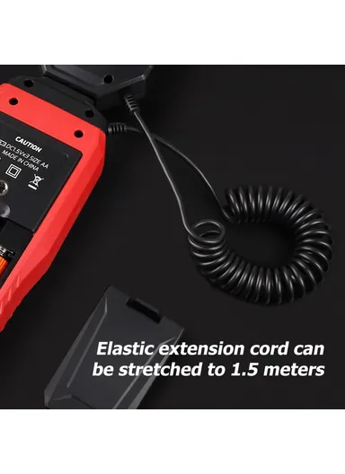 Digital Lux Meter, Handheld Light Meter with Detachable Sensor, Backlit LCD, Alarm Function, Compact Illuminometer for Home, Office &amp; Industrial Use