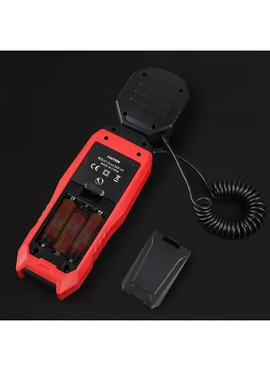 Digital Lux Meter, Handheld Light Meter with Detachable Sensor, Backlit LCD, Alarm Function, Compact Illuminometer for Home, Office &amp; Industrial Use