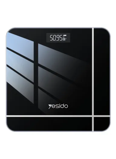 155kg Tempered Glass LED Display Digital Scale High Precision Body Weight Scale MG10 (L28 x W28 x H2)cm