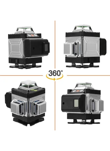 16 Lines Laser Level Green Laser Level, 3-degree Self Leveling Tool with Horizontal and Vertical Oblique Line (L13.5 x W10.5 x H12.6)cm 