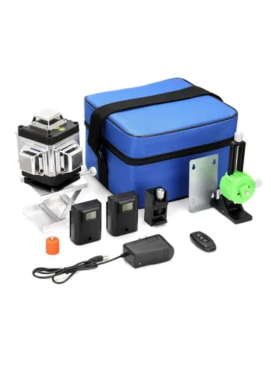 16 Lines Laser Level Green Laser Level, 3-degree Self Leveling Tool with Horizontal and Vertical Oblique Line (L13.5 x W10.5 x H12.6)cm 