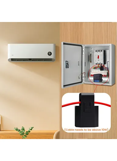 1 Channel Tuya Smart WiFi Energy Monitor 80A Current Meter Real Time Power Consumption Tracker WPM16-1 (L3.8 x W3.8 x H2.5)cm