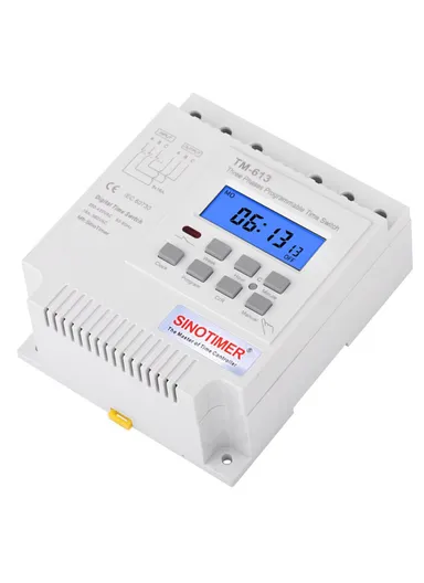 AC 380V/16A Wire Countdown Timer Switch, Multi-Purpose 7 Days 24 Hours Bathroom Fans, Heaters, Lights Timer Switch TM613 