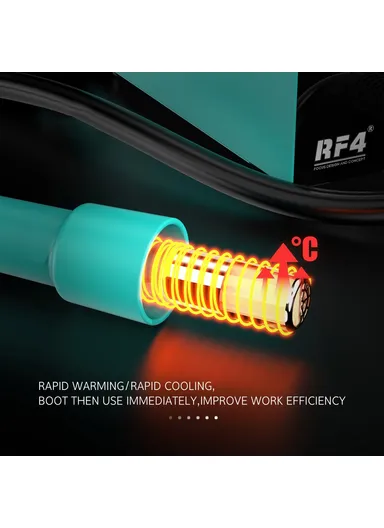 800W BGA Rework Solder Station Soldering Heat Air Gun with 5 Nozzles RF-H5 (L21 x W11 x H17)cm