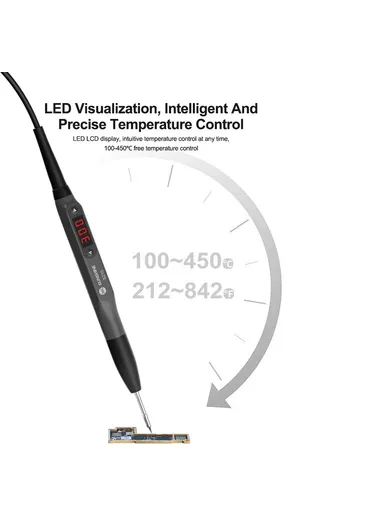 Smart Portable Soldering Iron Station Temperature Control Phone PCB Repair 210 Pro (L13 x W7 x H8.5)cm - EU Plug