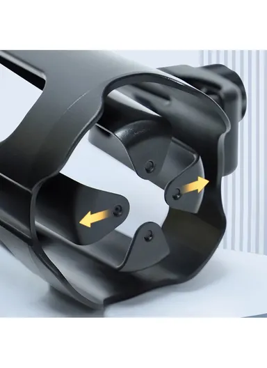 2-in-1 Baby Stroller Cup Drinks Holder with Phone Holder, Universal Cup Phone Holder Stroller, Bike, Wheelchair - Black