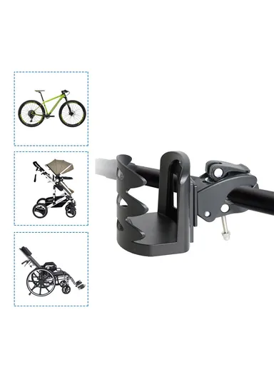 Pram Stroller Pushchair Cup Holder, Stroller Cup Holder Drink Infant Bottle Cup Rack Organizer GB067 (L13 x H8)cm