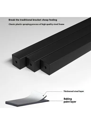 4-Tier Square Metal Flower Rack, Window Sill Plant Stand Home Decorative Accessory Rack Decor (L50 x W16 x H34)cm - White &amp; Light Walnut