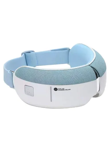 Foldable Wireless Eye Massager with Speaker 8 Airbags, 5 Modes Headphone Hot Compress Eye Care Device KAISUM A3 - Blue