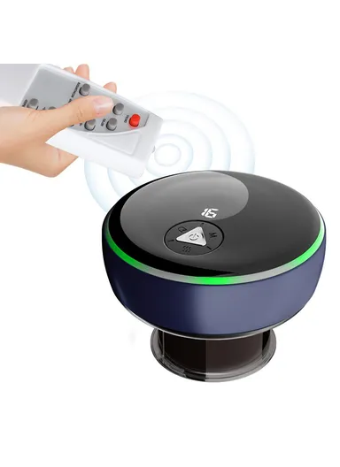 Smart Cupping Machine Remote Massager Rechargeable Therapy Vacuum Heated Cupping Massager SC05 - Blue