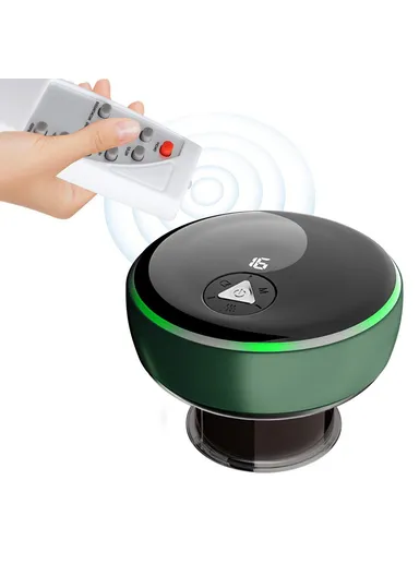 Smart Cupping Machine Remote Massager Rechargeable Therapy Vacuum Heated Cupping Massager SC05 - Blackish Green