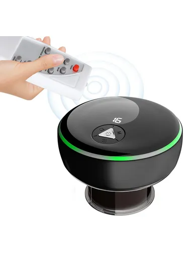 Smart Cupping Machine Remote Massager Rechargeable Therapy Vacuum Heated Cupping Massager SC05 - Black